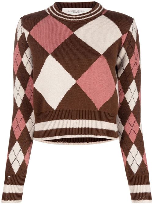 Maglione cropped a quadri GOLDEN GOOSE | GWP01165P00084481841